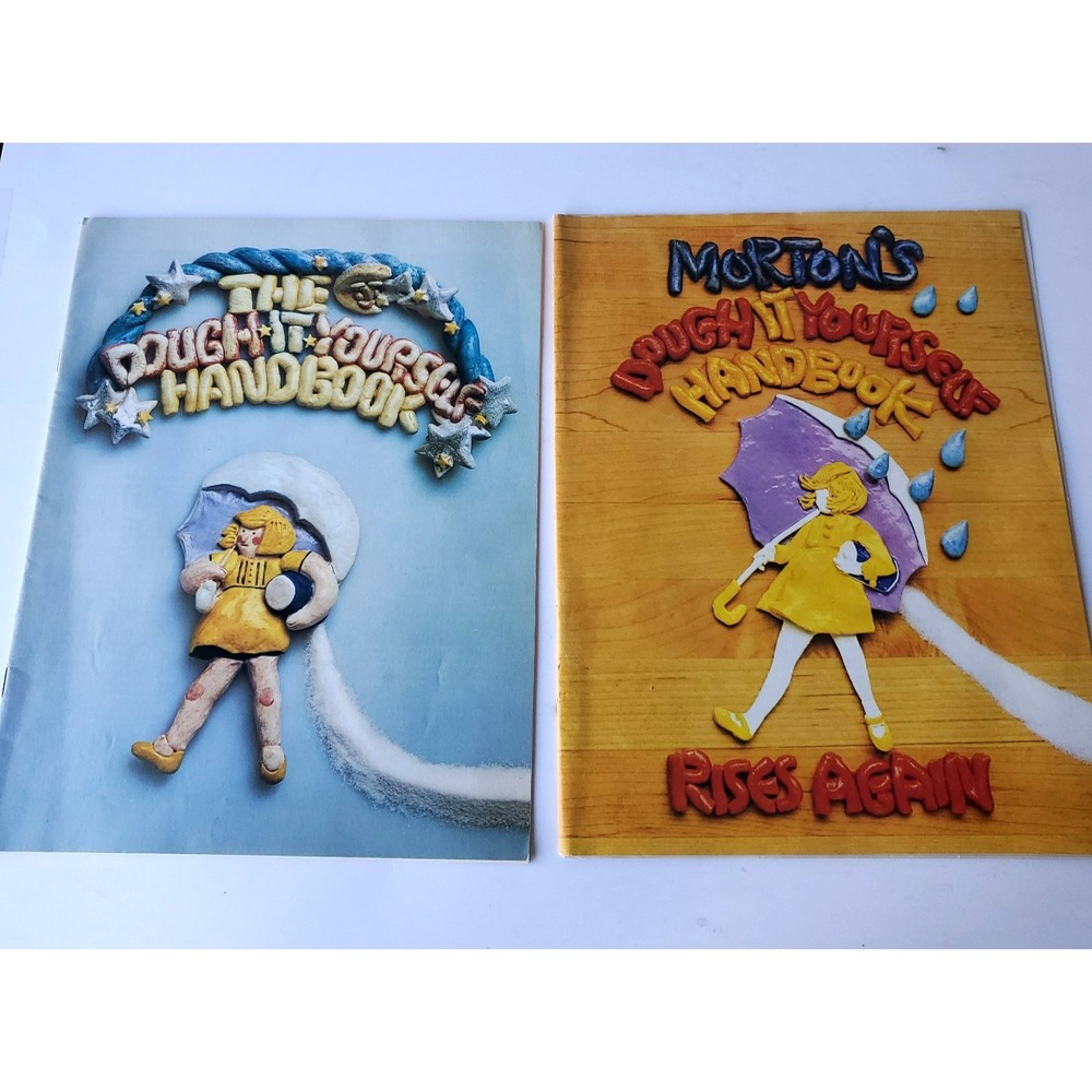 Dough Art Projects Books MORTON'S Dough It Yourself Handbook & Rises Again lot 2